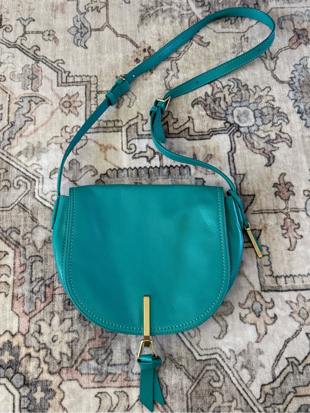 Vera Bradley Carson Saddle Crossbody - Turquoise